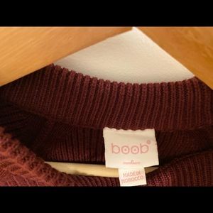 BOOB Design Jennie Knit Sweater in Plum